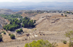 Ruins of Pella, overlooking Jordan River Valley (Photo by Don Knebel)