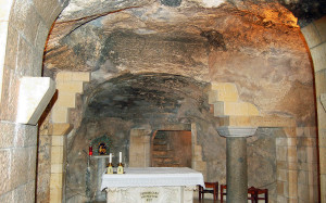 Cave beneath Basilica of the Annunciation (Photo by Don Knebel)