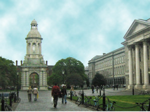 Trinity College Campanile and Library (Photo by Don Knebel)