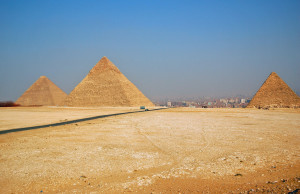 Pyramids of Giza Overlooking Cairo (Photo by Don Knebel)