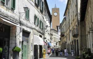 Thirteenth Century Clock Tower in Orvieto, Italy (Photo by Don Knebel)