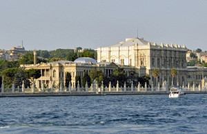 Istanbul’s Dolmabahçe Palace from Bosporus (Photo by Don Knebel)
