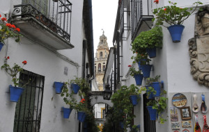 Street in Jewish Section of Cordoba, Spain (Photo by Don Knebel)