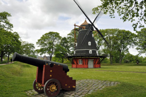 Windmill and Cannon in Kastellet (Photo by Don Knebel)