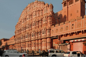 Façade of Jaipur’s Palace of the Winds (Photo by Don Knebel)