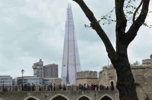The Shard from the Tower of London (Photo by Don Knebel)