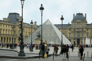 Entry Pyramid at Louvre Museum (Photo by Don Knebel)