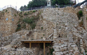 City of David’s Stepped Stone Structure (Photo by Don Knebel)	