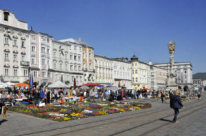 City Square of Linz, Austria (Photo by Don Knebel)